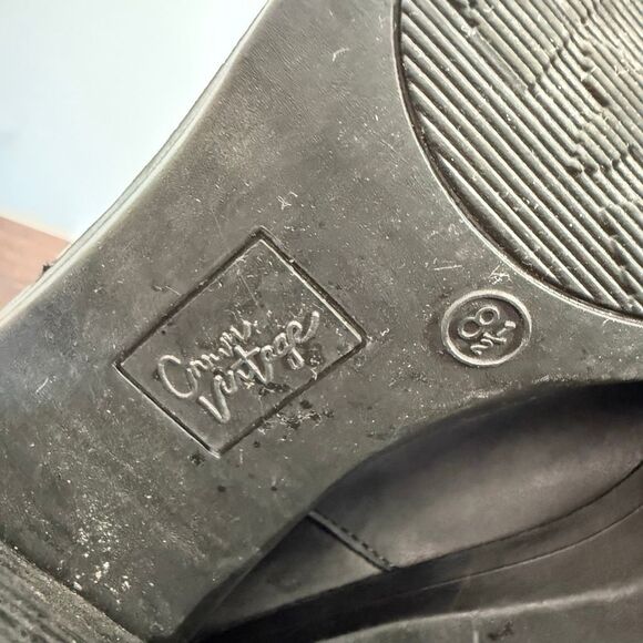 Crown Vintage Women’s after hours Chelsea black leather ankle chunky sole boot s - Picture 9 of 9